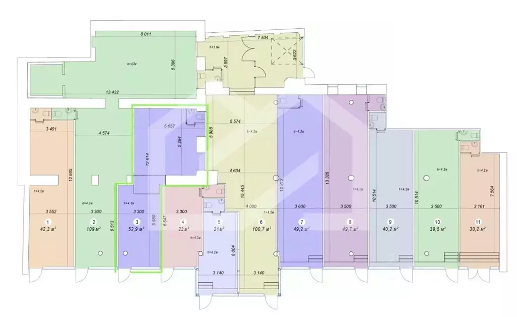 Торговая площадь в Москва ул. Красная Пресня, 12 (53 м) - Фото 2
