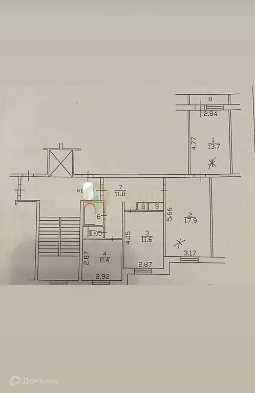 Продаётся 3-к квартира, 68.8 м - Фото 1