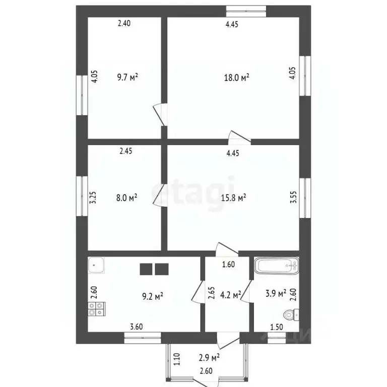 Дом в Воронежская область, Борисоглебск Черемушки мкр, ул. Московская, ... - Фото 2