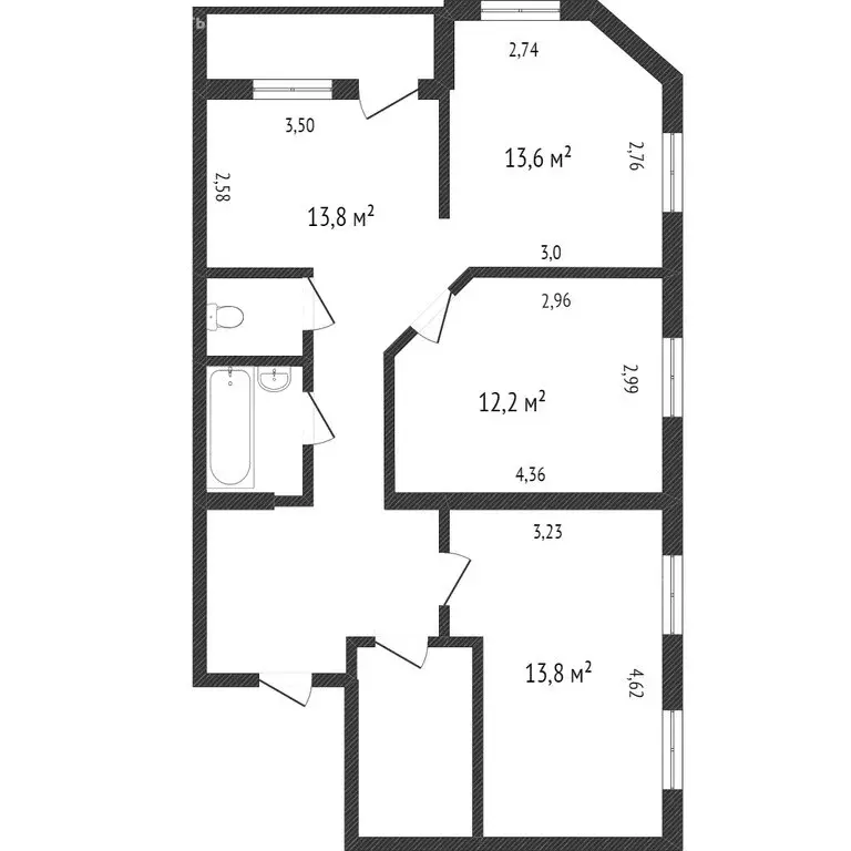 4-комнатная квартира: Нижний Тагил, Уральский проспект, 101 (92.2 м) - Фото 1