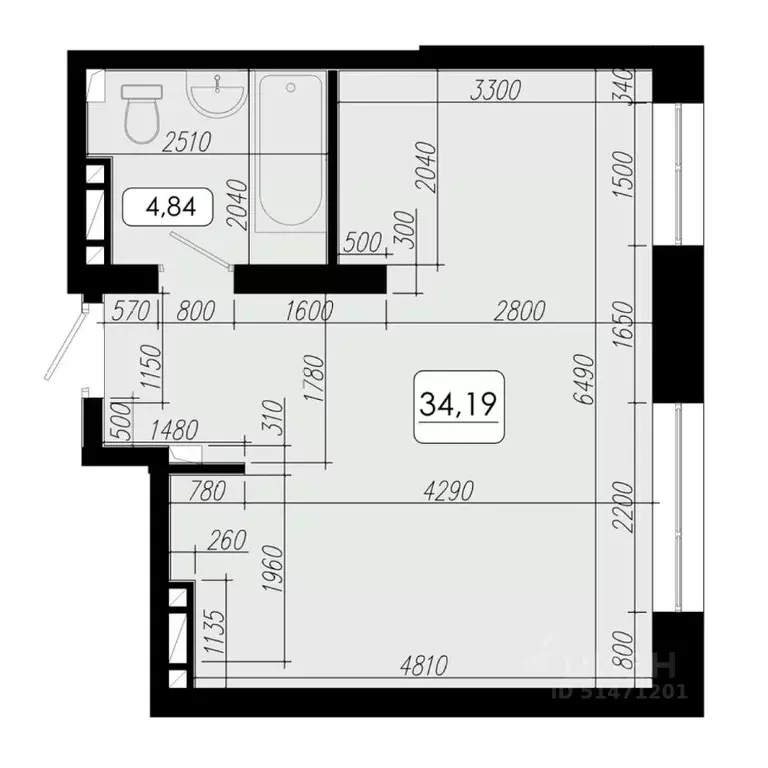 1-к кв. Приморский край, Владивосток Верхняя ул., 20 (34.19 м) - Фото 1