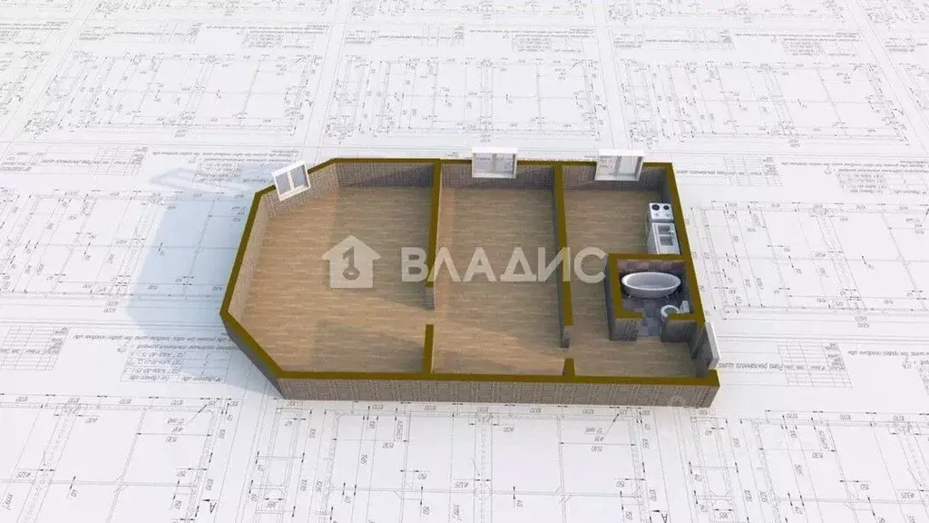 2-к кв. Иркутская область, Ангарск 17-й мкр, 4 (57.0 м) - Фото 2