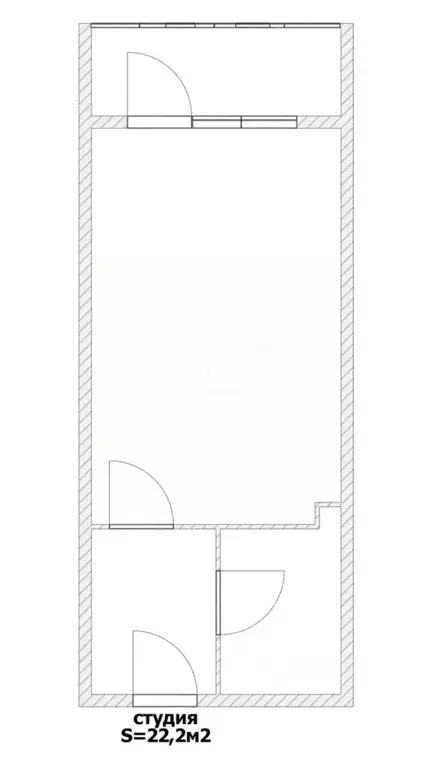 Студия Калининградская область, Калининград ул. Олега Кошевого, 30 ... - Фото 2