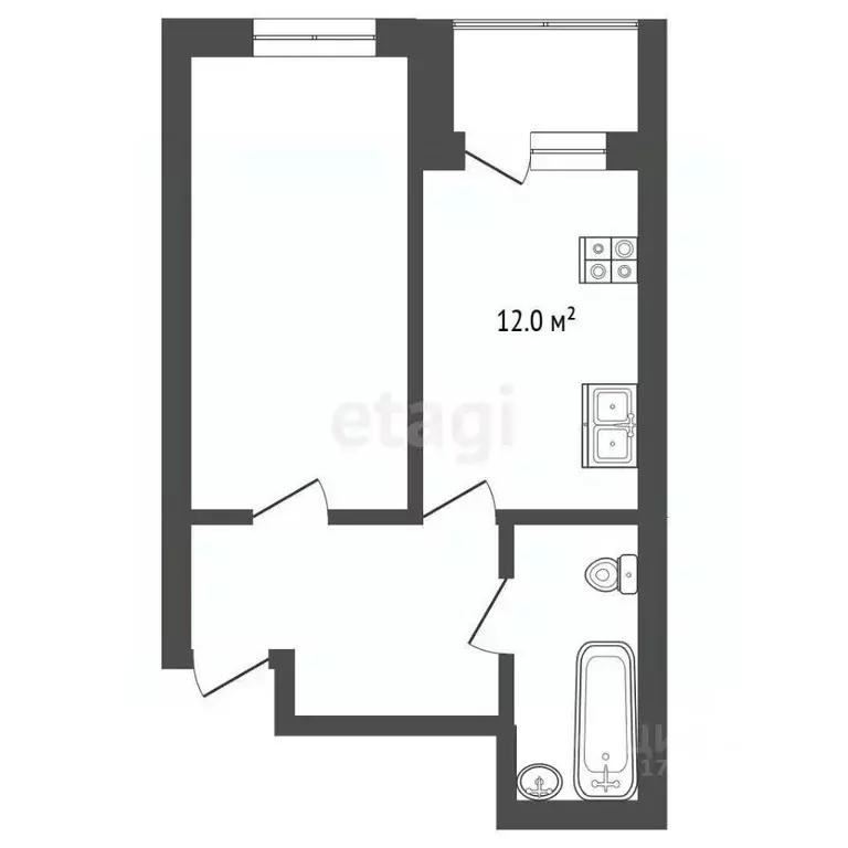 1-к кв. Краснодарский край, Краснодар Пашковский жилмассив, ул. ... - Фото 2