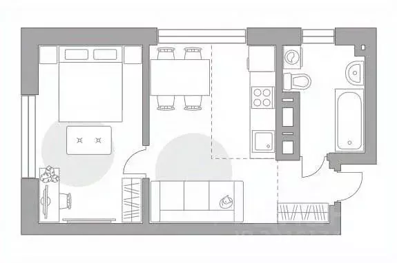 2-к кв. Башкортостан, Уфа ул. Менделеева, 158 (37.3 м) - Фото 1