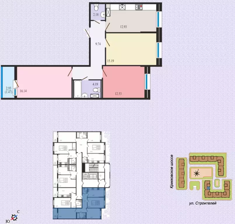 Продаётся 3-к квартира, 73 м - Фото 1