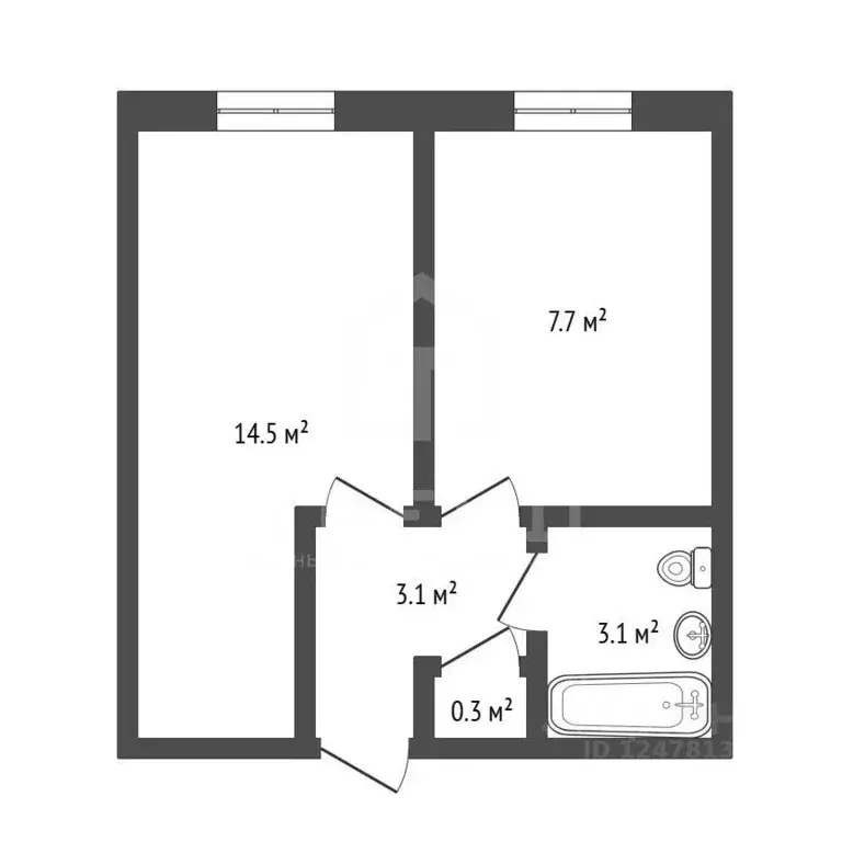 1-к кв. Санкт-Петербург ул. Карпинского, 14 (28.71 м) - Фото 1