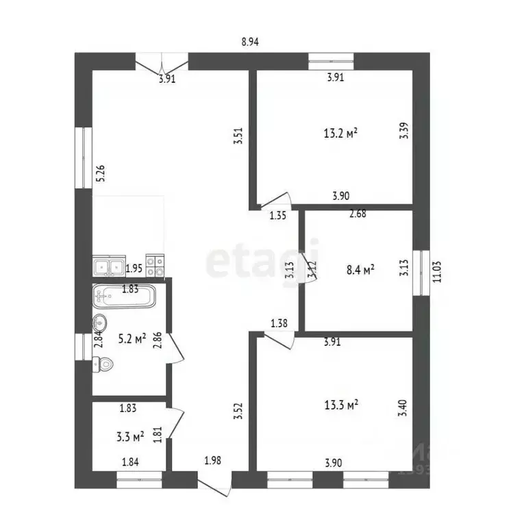 Дом в Тюменская область, Тюмень Луч СНТ,  (81 м) - Фото 2