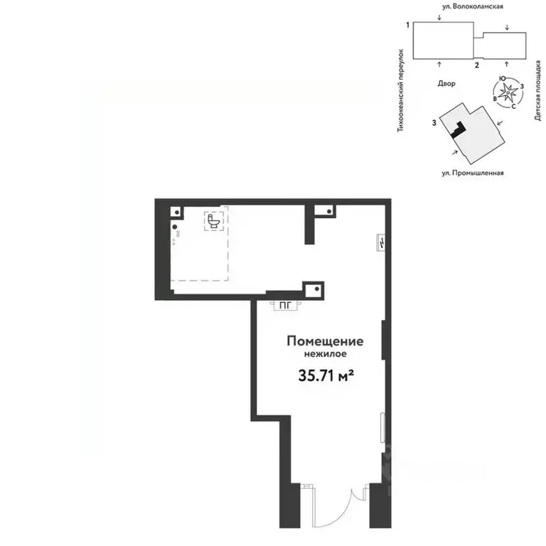 Торговая площадь в Тюменская область, Тюмень ул. Мельникайте, 42к1 (36 ... - Фото 1