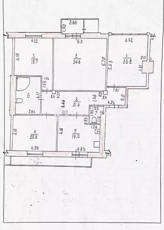 4-к кв. Татарстан, Казань Чистопольская ул., 20а (153.0 м) - Фото 2