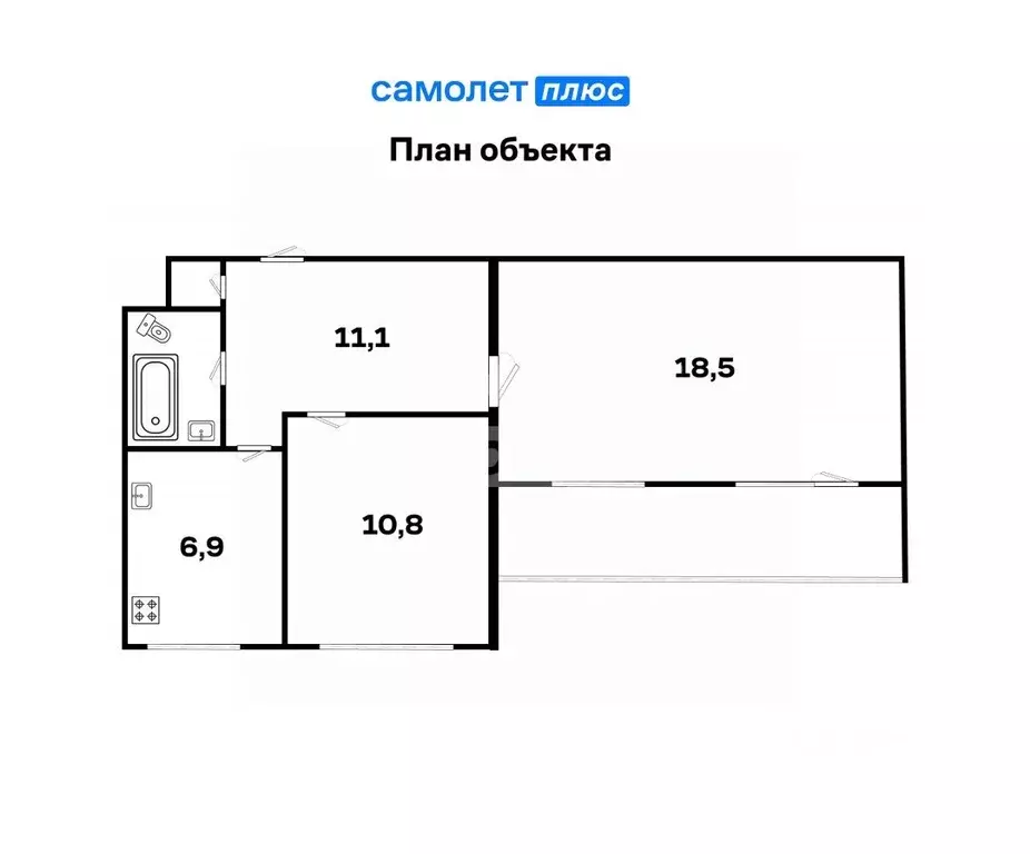 2-к кв. Свердловская область, Екатеринбург ул. Белинского, 135 (50.5 ... - Фото 1