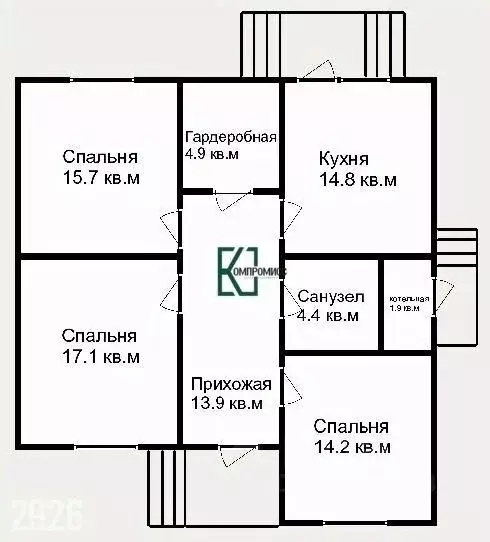 Дом в Краснодарский край, Абинск Западная ул., 103 (92 м) - Фото 1