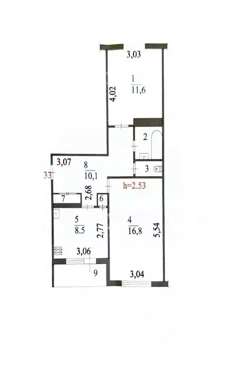 2-к кв. Ленинградская область, Тосно г. Тосненский район, Тосненское ... - Фото 2