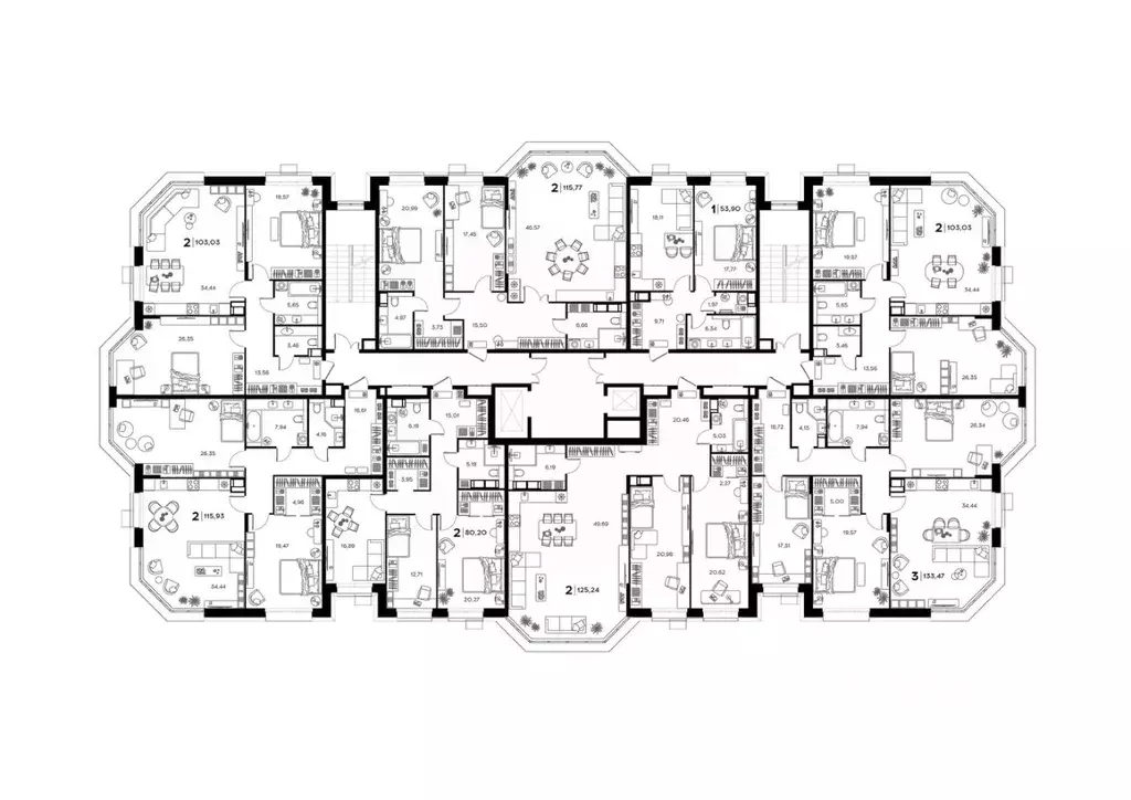 2-к кв. Пензенская область, Заречный Братская ул., 8 (115.93 м) - Фото 1