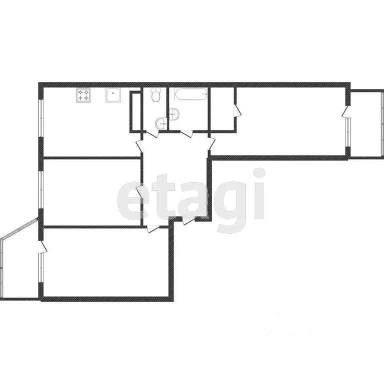 2-к кв. Костромская область, Кострома проезд Говядиново, 9 (64.6 м) - Фото 0