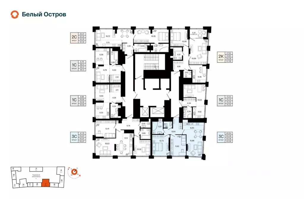 3-к кв. Башкортостан, Уфа Кузнецовский Затон мкр, ЖК Первый остров,  ... - Фото 2