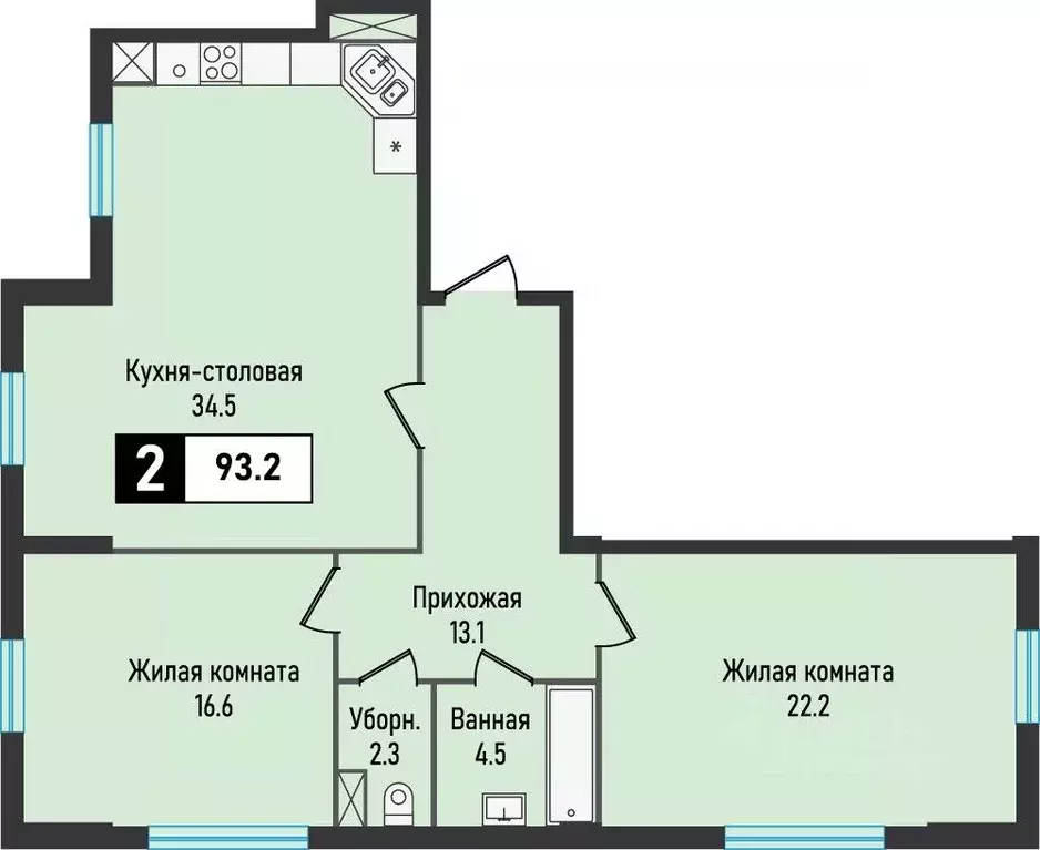 2-к кв. Ставропольский край, Железноводск городской округ, пос. ... - Фото 0