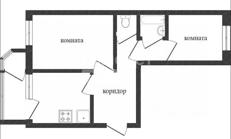 2-к кв. Ханты-Мансийский АО, Сургут ул. Фармана Салманова, 2 (62.0 м) - Фото 1