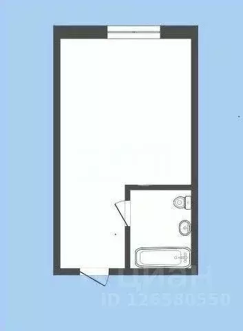 Студия Кемеровская область, Новокузнецк ул. Климасенко, 1/2 (17.0 м) - Фото 2