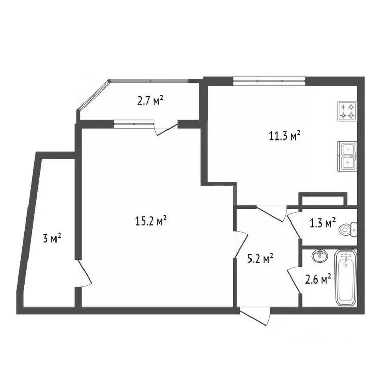 1-к кв. Санкт-Петербург, Санкт-Петербург, Пушкин Красносельское ш., 55 ... - Фото 2