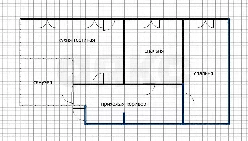 3-к кв. Тульская область, Тула ул. Вознесенского, 9 (56.0 м) - Фото 1