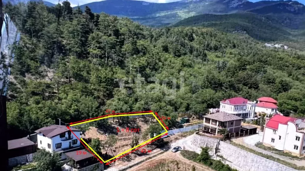 Участок в Крым, Ялта муниципальный округ, Массандра пгт ш. ... - Фото 1