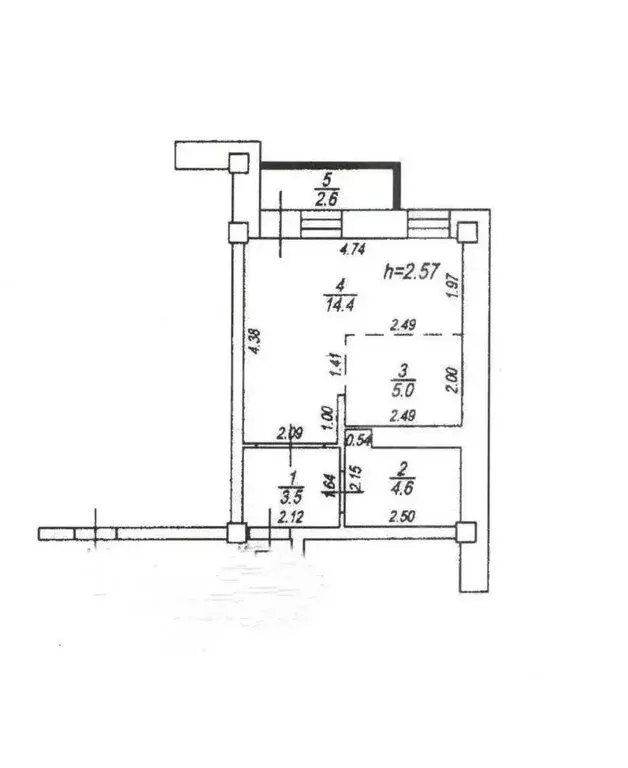 Квартира-студия: Иркутск, бульвар Рябикова, 36/4 (31 м) - Фото 1