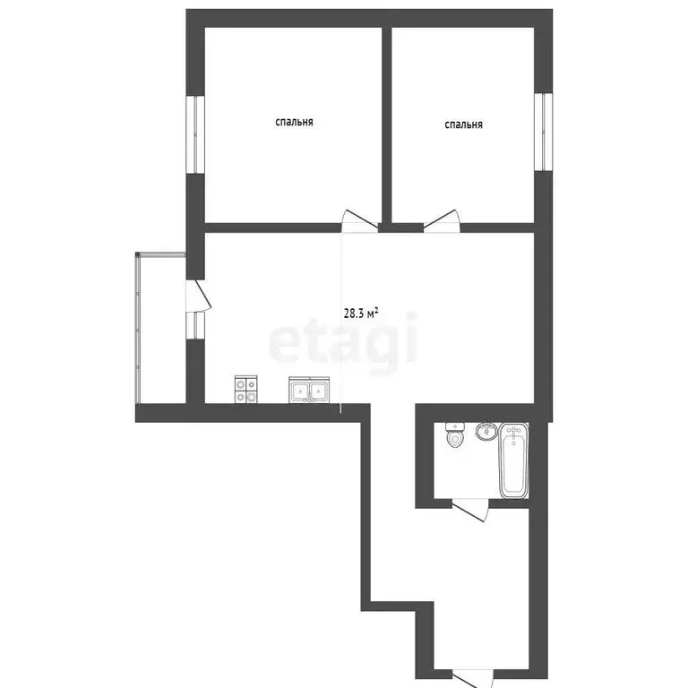 2-комнатная квартира: Вологда, улица Гагарина, 80Ак1 (77.5 м) - Фото 1