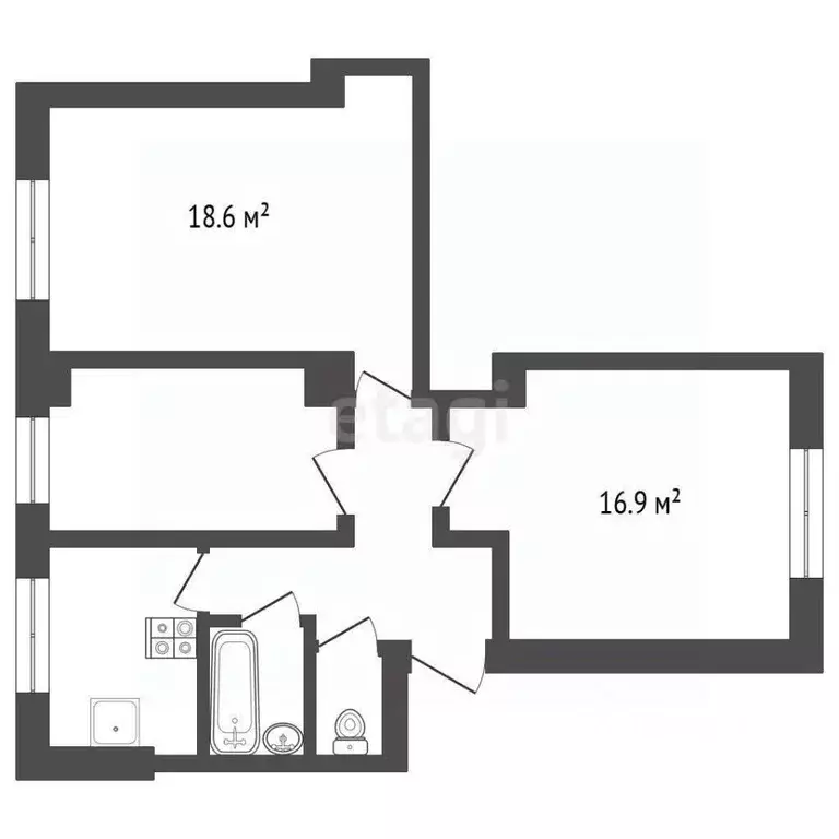 3-к кв. Московская область, Воскресенск Советская ул., 15/11 (68.0 м) - Фото 1