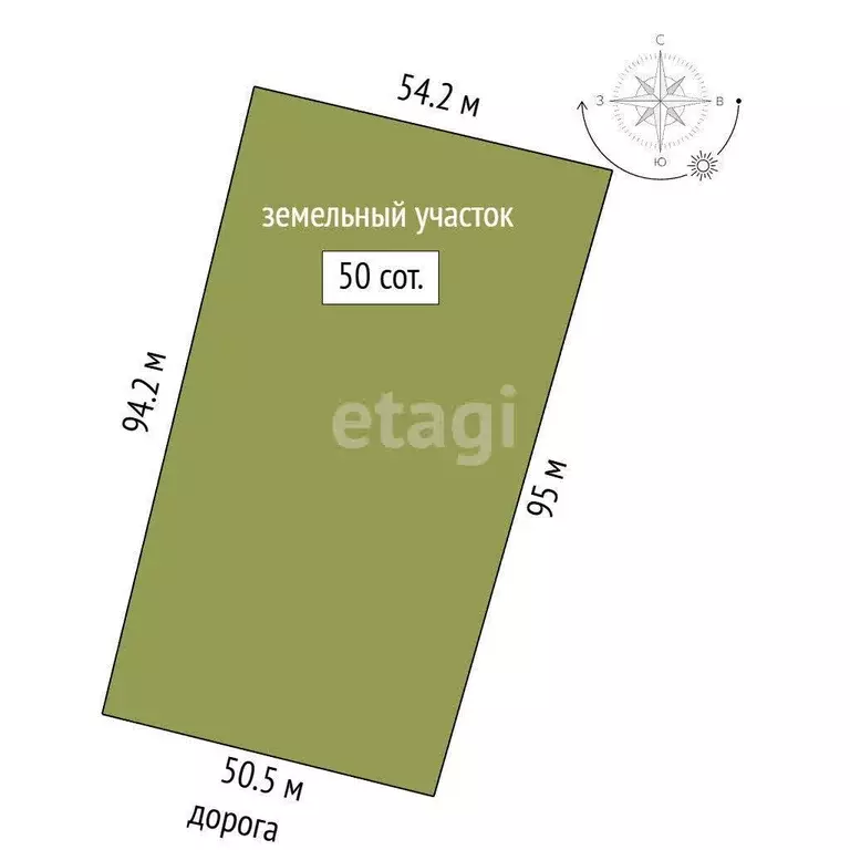 Участок, 50 сот., поселения (ижс) - Фото 1