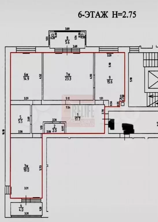 3-к. квартира, 98 м, 6/8 эт. - Фото 0