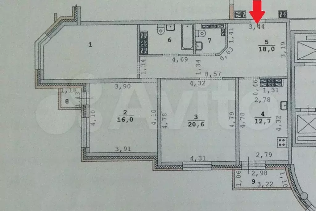 3-к. квартира, 91,7 м, 24/26 эт. - Фото 0