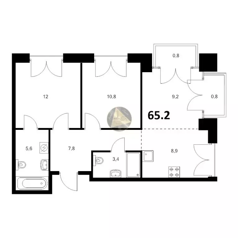 2-комнатная квартира: Санкт-Петербург, набережная Обводного канала, ... - Фото 1