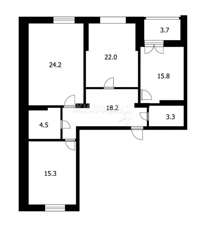 3-к кв. Новосибирская область, Новосибирск Сухарная ул., 96/2 (103.3 ... - Фото 0