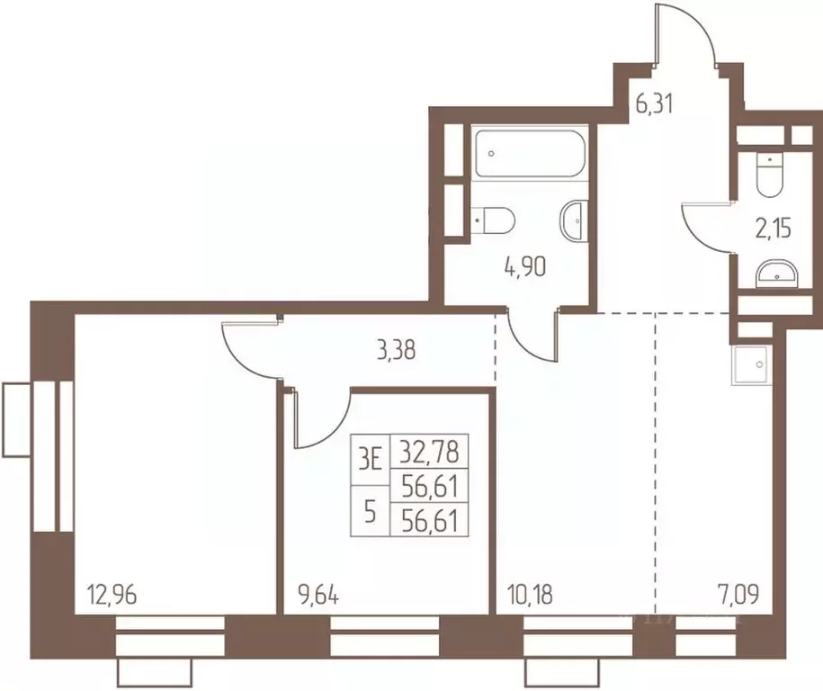 3-к кв. Московская область, Ивантеевка Пушкинский городской округ, ... - Фото 1