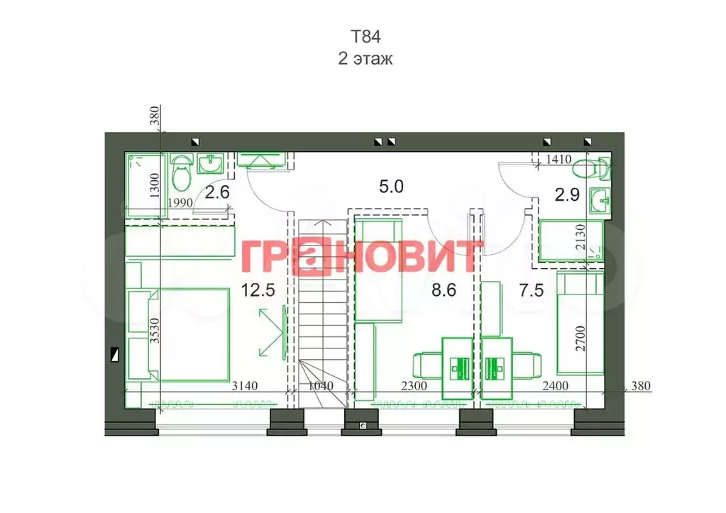 Таунхаус 84 м на участке 1,3 сот. - Фото 1