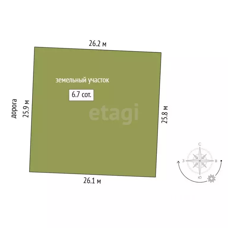 Участок в Тюменская область, Тюмень  (6.7 сот.) - Фото 2