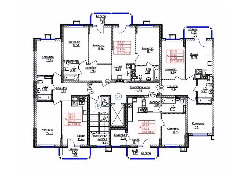 1-к кв. Калининградская область, Калининград ул. Дубовая Аллея (43.32 ... - Фото 2