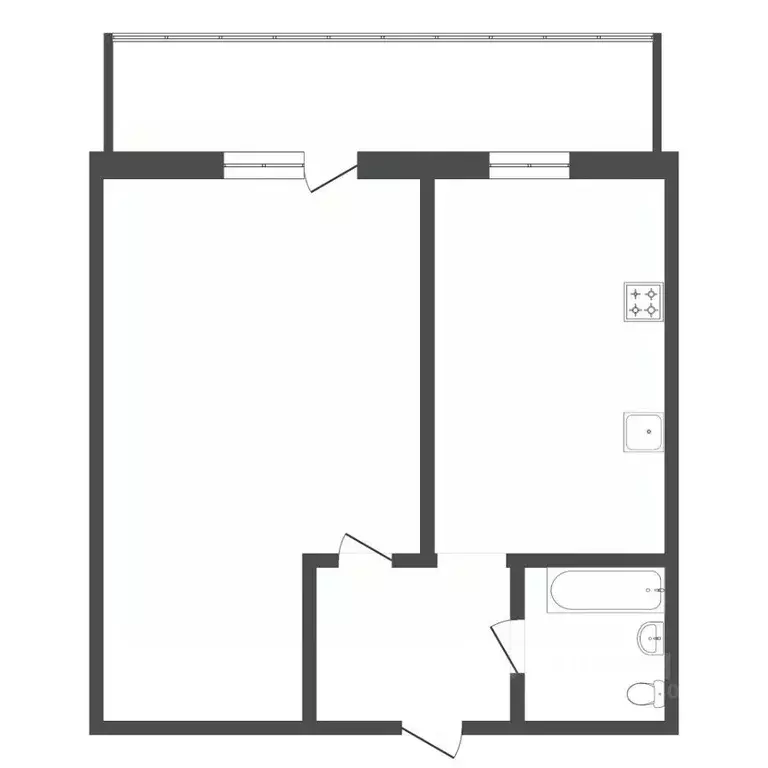 1-к кв. Тюменская область, Тюмень Орловская ул., 35к2 (33.5 м) - Фото 2