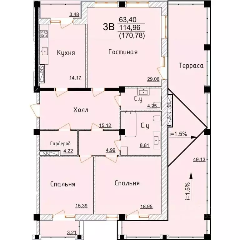 3-к кв. Дагестан, Дербент ул. Графа Воронцова, 80 (170.78 м) - Фото 0