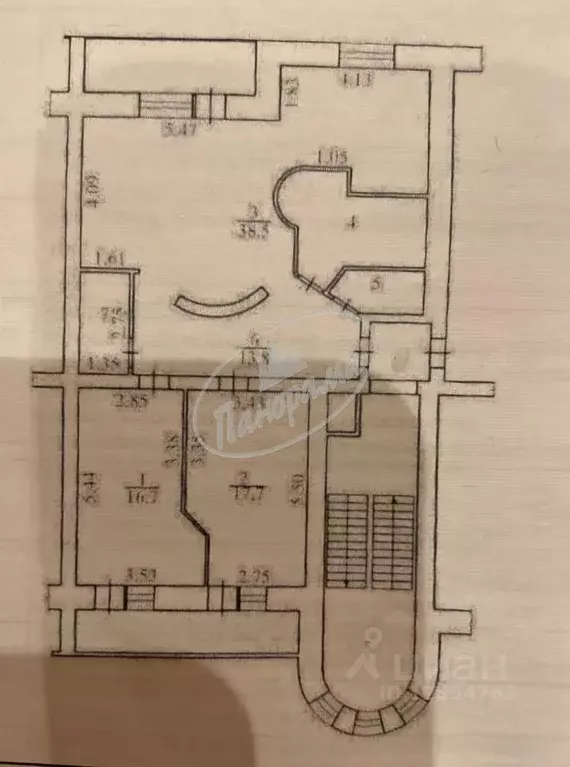 3-к кв. Калужская область, Калуга ул. Циолковского, 67/1 (102.0 м) - Фото 2