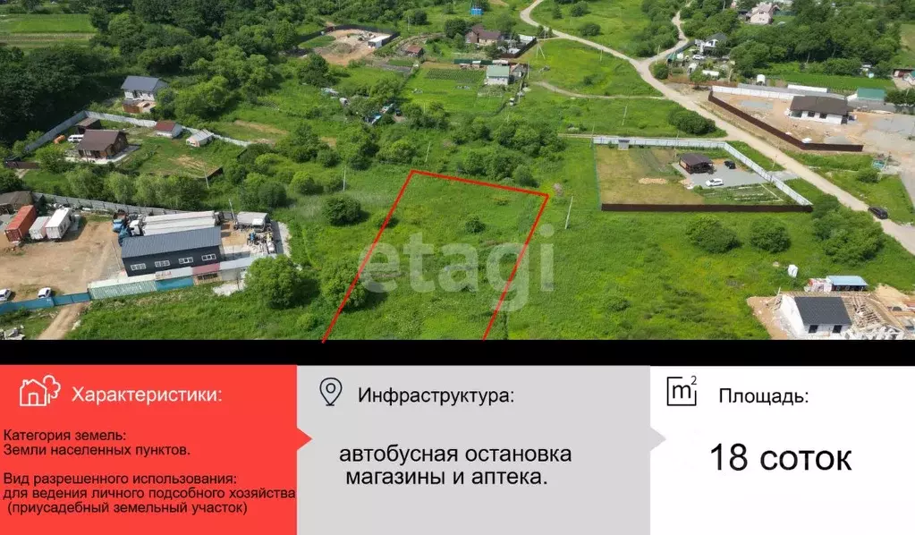 Участок в Приморский край, Артемовский городской округ, с. Кролевцы ... - Фото 0