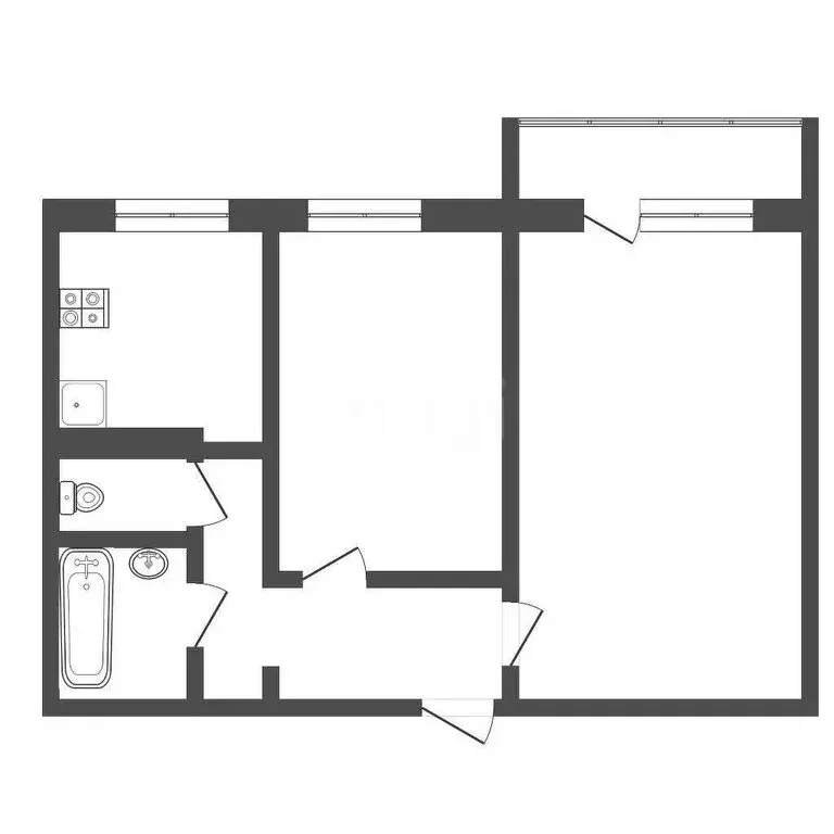 2-комнатная квартира: Тверь, улица Фрунзе, 16 (49.8 м) - Фото 1