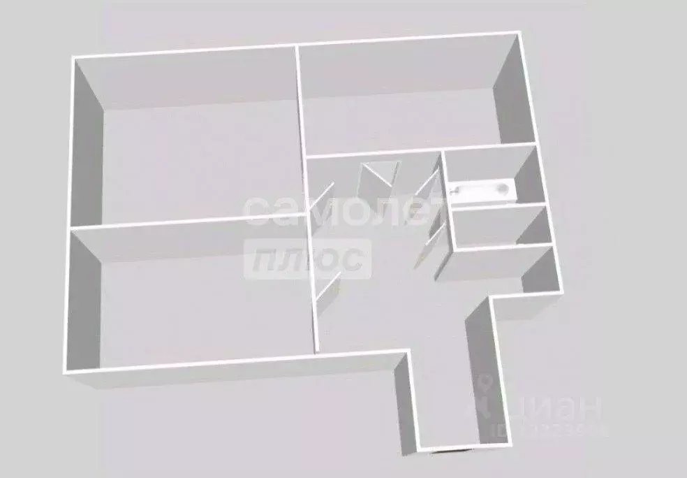 Квартира, 2 комнаты, 51.9 м - Фото 1