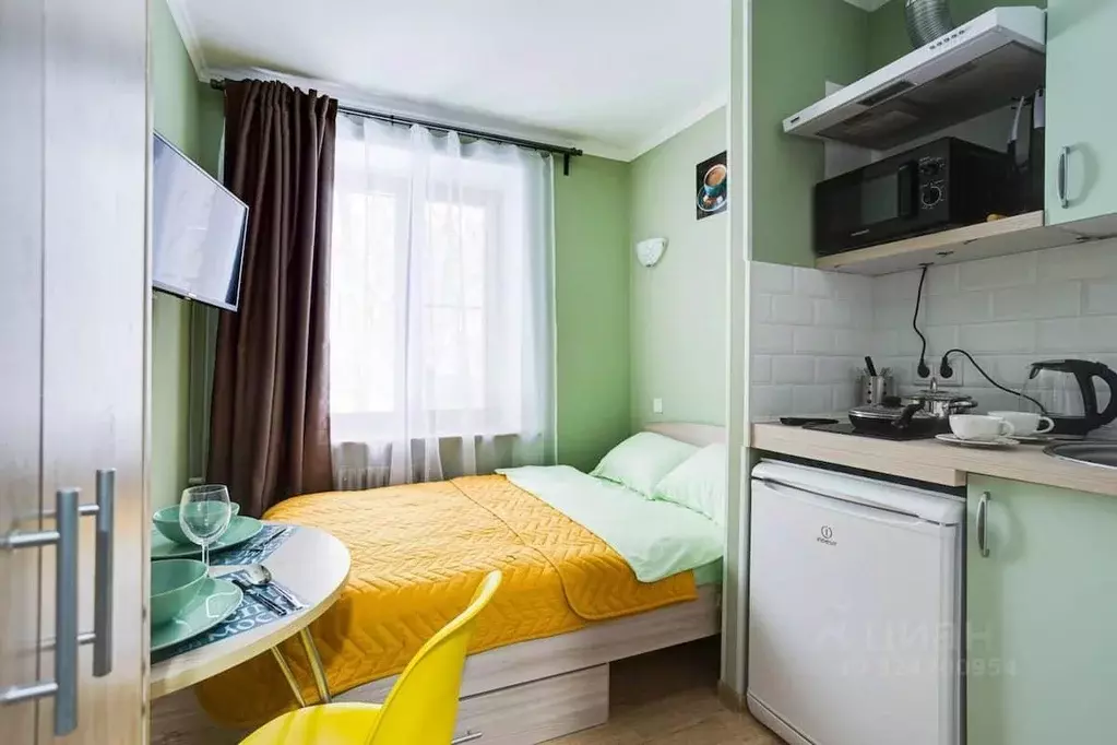 1-к кв. Москва Поклонная ул., 2К2 (15.0 м) - Фото 1