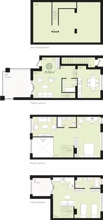 2-к кв. Ханты-Мансийский АО, Сургут Пролетарский просп., с9 (253.61 м) - Фото 0