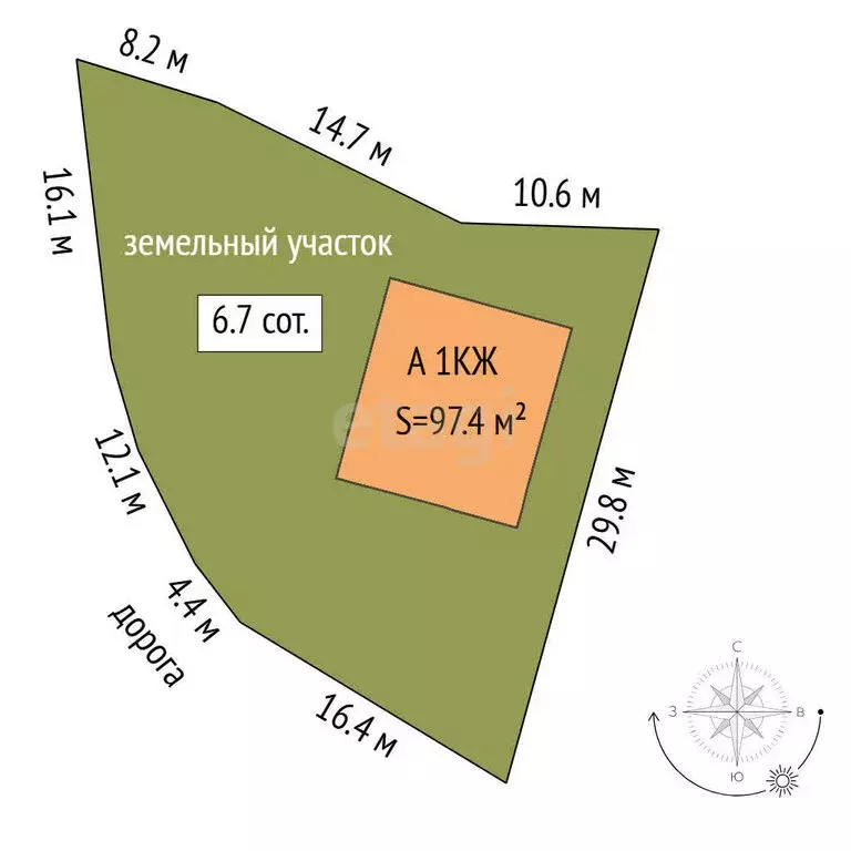 Дом в Тюмень, микрорайон Лесобаза, улица Константина Заслонова (97.4 ... - Фото 1