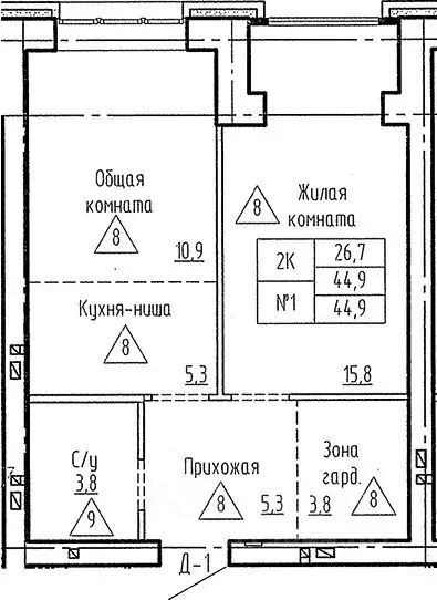 2-к кв. Новосибирская область, Новосибирский район, Мичуринский ... - Фото 1