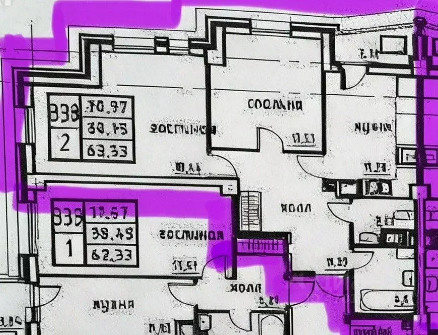 2-к кв. Калининградская область, Калининград ул. Гайдара, 90 (62.3 м) - Фото 2
