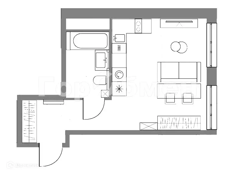 Продаётся квартира-студия, 28.9 м - Фото 1